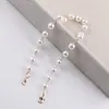 Corrente de Pérolas com Pingente de Lagosta Duplo Exquisito 8mm Chaveiro DIY Feito à Mão Materiais e Acessórios para Joias