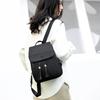 Mochila Pequeña tipo Flip con Borlas Estilo Coreano Nueva Mochila de Tela Oxford Popular en Internet Color Sólido Ligera Mochila de Viaje para Mujer Venta Caliente