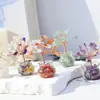 Árbol de Cristal Natural Personalizado, Árbol de la Fortuna, Árbol de la Vida, Adornos de Escritorio, Artesanías Decorativas