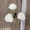 Flores de Casamento Brancas Simulação Flores de Casamento Arranjo de Cena Flores Artificiais Paisagismo Flores de Fileira no Chão Decoração Suave Arte Floral Arranjo de Flores Rosas