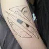 Tatuagem Adesiva Diablo Feminina À Prova D'água Duradoura Europeia e Americana Violência Lori ins Desenho Animado Fofo Flor Braço Não Refletivo Anti-Han