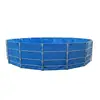 Suporte de Tubo Galvanizado Piscina Pvc Dobrável Móvel Tanque de Peixes Aquicultura Lona Portátil Dobrável