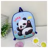 Mochila Escolar Infantil Desenho Animado Fofo Panda Vermelho Mochila Rígida Leve Redutora de Peso Jardim de Infância Bebê Mochila Pequena Comércio Exterior