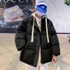 Casaco de Algodão Masculino Inverno Novo Solto Quente Com Capuz Casaco de Algodão Casaco Estilo Hong Kong Tendência Versátil Casaco de Algodão
