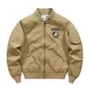 Jaqueta Ami Kaji de Algodão Puro para Ferramentas Lavada Masculina Primavera e Outono Nova Jaqueta de Baseball Americana Retrô Masculina