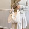Bolso de Lona Floral de Nicho 2025 Nuevo Estudiante Femenina Coreana Bolso de Hombro de Gran Capacidad Bolso de Mano Tote Bolso de Compras