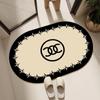 Tapete Absorvente para Chão de Banheiro, Tapete de Porta de Lama Diatomácea para Banheiro, Tapete Antiderrapante para Pés de Banheiro e Vaso Sanitário, Carpete de Banheiro