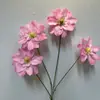 3 papoulas artificiais em cores de outono para decorações de casamento dos sonhos, adereços de fotografia e decoração de casa