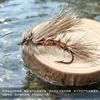 Garza blanca vuela WY1234 nuevo estimulador de pelo de ciervo Mosca Caddis de pelo de ciervo cebo de mosca seca