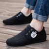 Sapatos de Tecido de Outono Respiráveis Leves de Lona Moda Solado Macio Sapatos Masculinos Sapatos Mocassins Sapatos Preguiçosos para Pernas Sapatos da Moda para Adolescentes