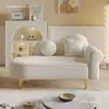 Salón de apartamento pequeño, sofá chaise longue de almacenamiento, sillón reclinable estilo europeo, dormitorio, mini tienda de ropa, área de descanso, individual, minimalista
