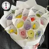Florero de un año para influencers papel de regalo para flores material biselado papel inglés floristería materiales de embalaje floral