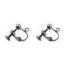 Pendientes envío invisible diy tornillo de cabeza plana clip para oreja accesorios chapado en cobre con anillo de suspensión clip para oreja sin convertidor para agujero de oreja