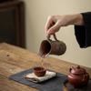Jiuhuan estilo retro gres barro de roca viejo relieve peregrinación taza de feria de mano ceremonia del té kung fu mar de té taza de agua promedio té