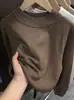 Suéter Básico de Cuello Alto Medio para Hombre Otoño e Invierno 2026, Amigable con la Piel, Corte Ajustado, Suéter Pulóver de Punto Casual para Interior