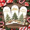 Nueva tarjeta de Navidad transfronteriza, tarjeta de felicitación de alta gama pintada a mano creativa con clip para dinero, tarjeta de bendición escrita a mano con sobre