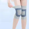 Joelheiras de verão antiderrapantes, flexíveis e finas com alta elasticidade, quentes e adequadas para ambientes com ar condicionado, suporte de joelho sem costura e prático para homens e mulheres