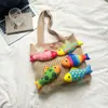 Diseño de Nicho Sentido Súper Popular Bolso de Mano Tejido 3D de Pez Pequeño Llegada Nueva Verano 2026 Bolso de Hombro Versátil para el Día a Día
