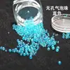 Cuentas Coloridas DIY 1-3mm Vidrio No Poroso Microcuentas Cuentas de Arroz Cuentas para Uñas Cuentas de Burbujas Relleno de Cubierta de Vidrio