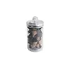 Botella de PET de Boca Ancha de 750ml Tapa de Aluminio Tapa de Perla Transparente Frasco para Alimentos Frasco para Nueces Frasco para Snacks Frasco Sellado para Fruta Confitada