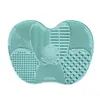 Almohadilla de lavado tabla de lavado artefacto de limpieza de brochas de maquillaje almohadilla de limpieza con ventosa limpiador de silicona herramienta para brochas de maquillaje