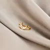 Clipes de Nariz em U Transfronteiriços DIY Europeu e Americano Sem Perfuração Galvanoplastia de Cobre Ouro Real 18K Joia Ajustável Venda Direta do Fabricante
