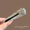 Pinza para el Cabello de Dos Tonos con Copos de Nieve Peludos y Pedrería de Dongdaemun, Corea, para Mujer, Pinza para Flequillo y Mechones, Elegante Accesorio para el Cabello