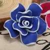 Flor de argila macia 35mm atacado rosa antigo acessórios diy Traje feminino adorno de cabeça grampo de cabelo Joias colar flores