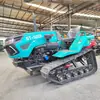 Rotocultivador de Orugas con Excavadora, Microcultivador Multifuncional para Riego y Drenaje, Máquina de Gestión de Jardín con Control Remoto para Invernadero Agrícola y Huerto
