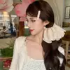 Estilo Ballet Punto Floral Lazo de Encaje Pesado Encaje Estilo Coreano Lazo para el Cabello de Intestino Grueso Lindo Cremoso Dulce Niña Lazo para el Cabello