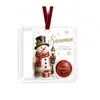 Muñeco de Nieve Navideño Adorno Colgante de Almacenamiento Acrílico Cartera Acrílica Plegable Dinero Adorno Colgante de Decoración Navideña