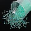 20g Cuentas de Arroz de Vidrio Transparente Colorido No Poroso Cuentas Burbuja DIY Cuentas Burbuja Rellenas a Mano Pegamento Micro Cuentas Joyería