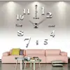 Relógio de parede espelhado tamanho médio moda simples sala de estar escritório relógio de parede criativo relógio de parede diy venda direta da fábrica