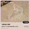 Taza Triangular Transparente de Sushi de Alta Calidad, Taza para Pastel de Sushi, Caja para Plato de Sashimi, Caja de Empaque para Puesto Callejero para Llevar