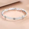 Pulsera de Plata 9999 para Mujer Plata de Ley Estilo Juvenil Industria Pesada Joyería para Pies de Plata 2021 Nueva Pulsera Maciza de Plata para Mujer Plata