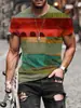 Camiseta Informal Deportiva con Cuello Redondo y Mangas Cortas, Estampado Digital 3D de Impresión Abstracta Tie-Dye, Superventas de Amazon
