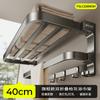 Estante para Toallas de Aluminio Espacial Anodizado, Estante de Almacenamiento Plegable para Baño sin Taladro, Estante para Toallas Montado en la Pared para Lavabo
