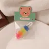 Pinza para el pelo de oso linda de moda Pinza para el pelo de color caramelo Pinza lateral Accesorio para el pelo Pinza para flequillo arcoíris Adorno para el pelo de niña