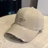 Nueva Gorra de Béisbol Bordada con Letras para Mujer Primavera Verano Ala Ancha Hace que la Cara se Vea Más Pequeña Gorra Pato Estilo Coreano Sombrero para Cabeza Grande