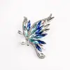 Broche de Borboleta com Pedra de Cristal Azul Novo 2025 Moda de Nicho Broche de Borboleta de Alta Qualidade Acessórios de Broche Elegantes