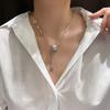 Colar Coreano de Cintura Pequena para Mulheres Verão Acessível Luxo Design Nicho Prata Esterlina Pedra Olho de Gato Corrente Clavicular 2022 Novo Estilo para Mulheres