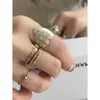 Anillo Coreano Retro con Letras de Amor, Diseño de Nicho, Anillo Personalizado y Exagerado para el Dedo Índice, Anillo Versátil y Único para Mujeres