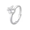 Set de 3 piezas de collar, anillo y aretes de plata de ley maciza S925 estilo ins, base en blanco para diamantes DIY