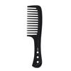 Peine de plástico grande de color transfronterizo, peine de peluquería de estilo doméstico, peine de dientes anchos con mango recto antideslizante.