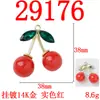 Diseño Moderno Colgante Realista de Fruta de Cereza Materiales para Accesorios de Ropa y Bolsos de Moda Hechos a Mano DIY