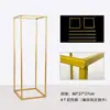 Camino de Hierro para Bodas Accesorios de Boda para Bodas Estante para Bolas de Flores Estilo Caja Dorada Adornos de Decoración de Boda Estante para Flores