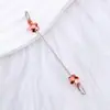 Novo Porta Chaves de Metal com Haste e Contas de Flor Pétala de Rosa Divertido Acessórios Pingente para Mochila Feminina Venda por Atacado