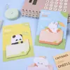 Notas Adhesivas de Animales de Dibujos Animados Etiquetas para Notas de Estudiantes Pegatinas Marcadores de Notas de Oficina Pegatinas Lindas Reutilizables