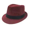 Sombrero Panamá cuadrado de algodón y lino, color sólido, pequeño, estilo jazz, para el sol, para hombre y mujer, estilo británico para parejas.