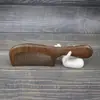 Peine de Sándalo Dorado para Uso en Casa, Peine Tallado de Mango Largo, Peine de Dientes Finos para Cabello Largo, Regalo Unisex, Peine de Sándalo al por Mayor